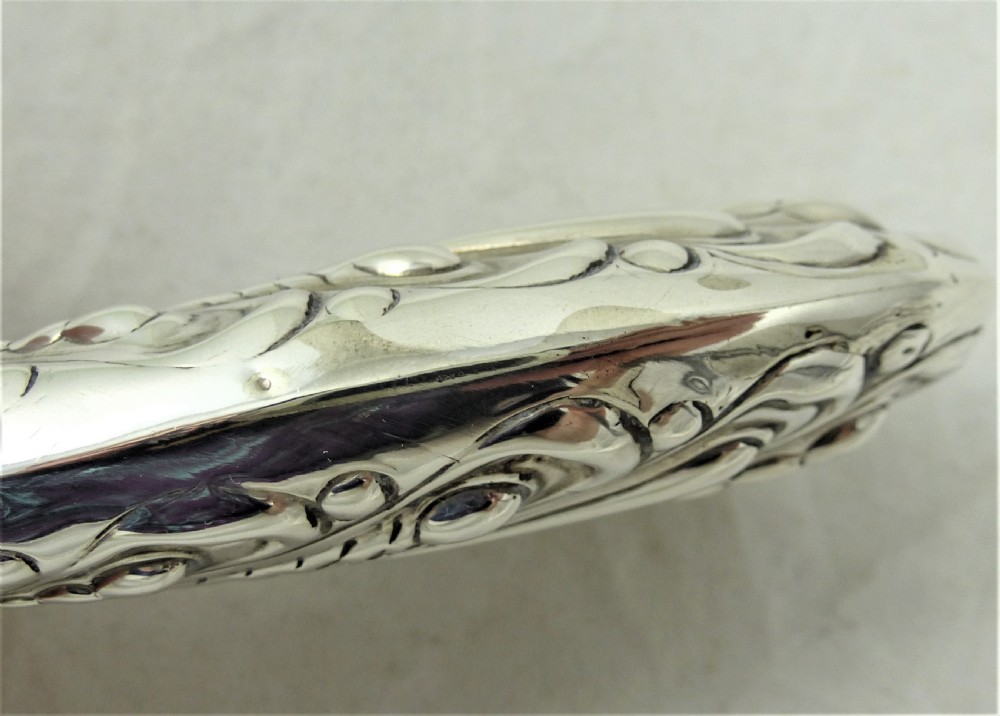 Victorian William Comyns Silver Hand Mirror View X