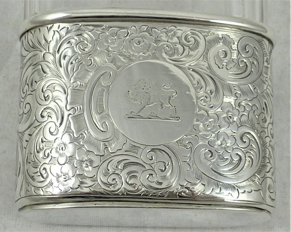 Victorian Thomas Jones Watson Silver Hip Flask View X