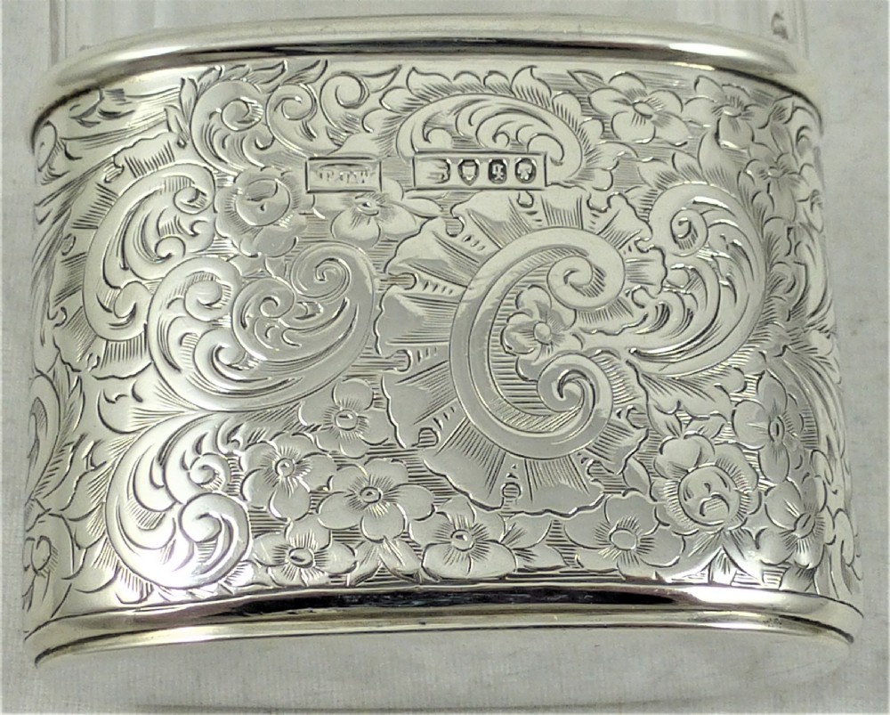 Victorian Thomas Jones Watson Silver Hip Flask View XI