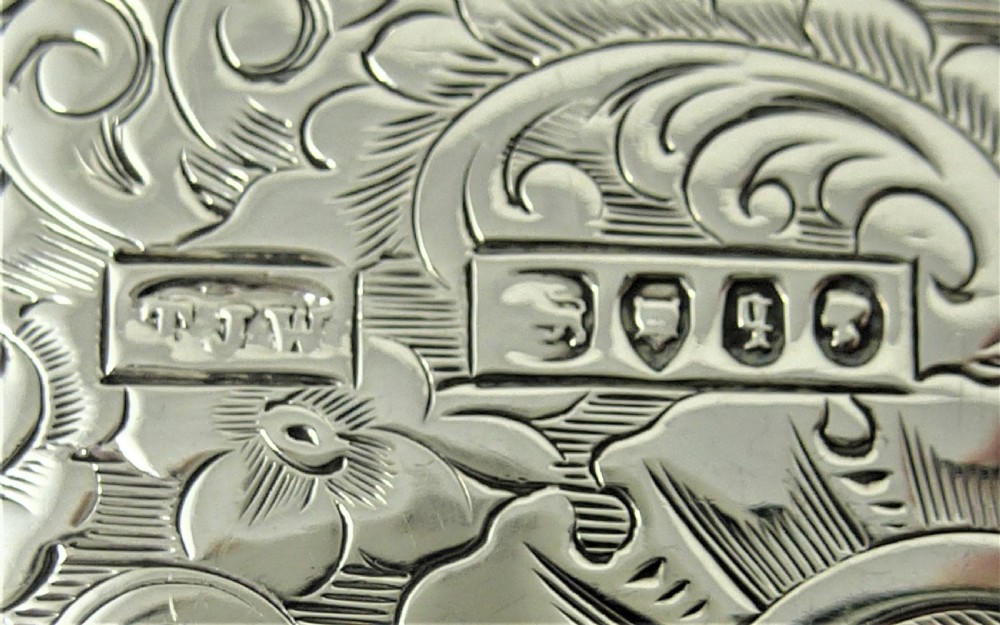 Victorian Thomas Jones Watson Silver Hip Flask View XII