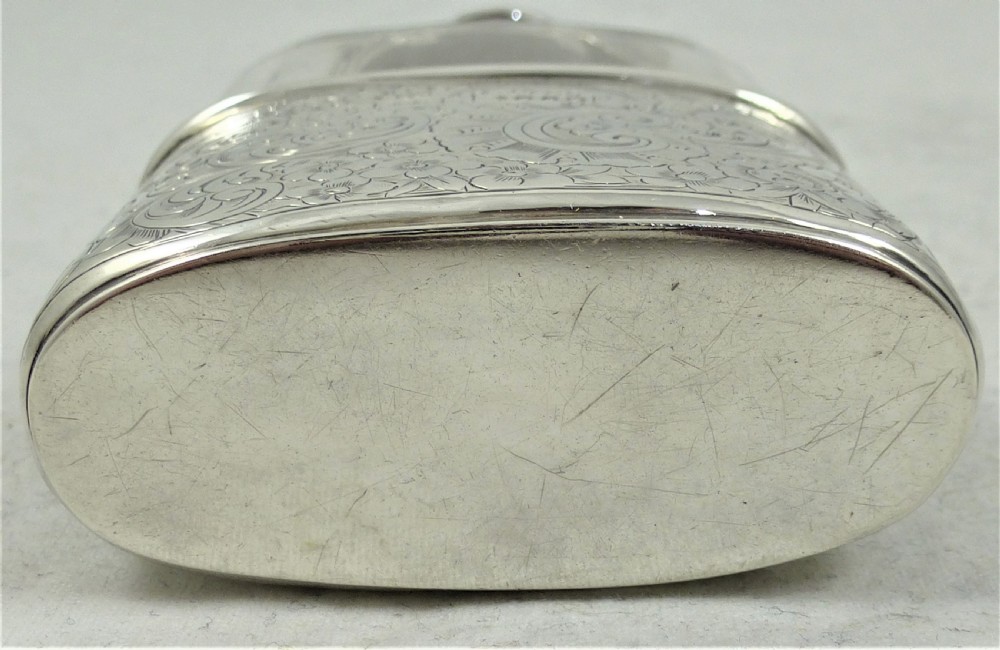 Victorian Thomas Jones Watson Silver Hip Flask View XIII