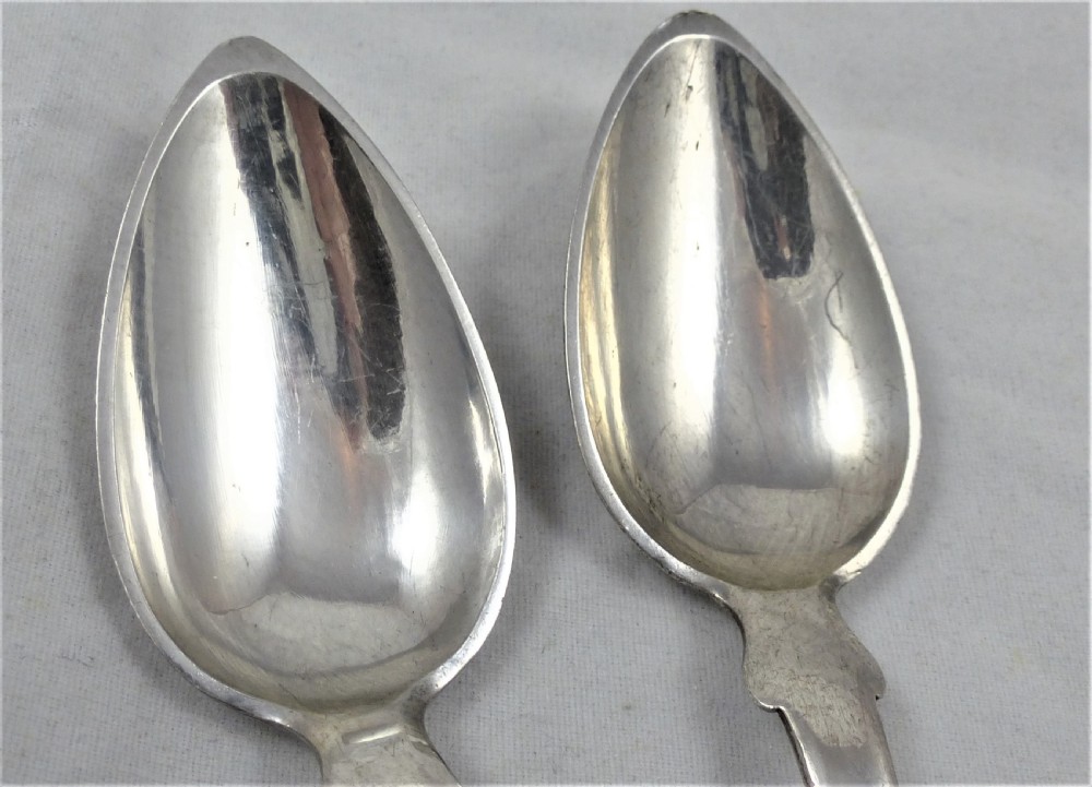 Pair of Mid 19th Century German Silver Spoons View II