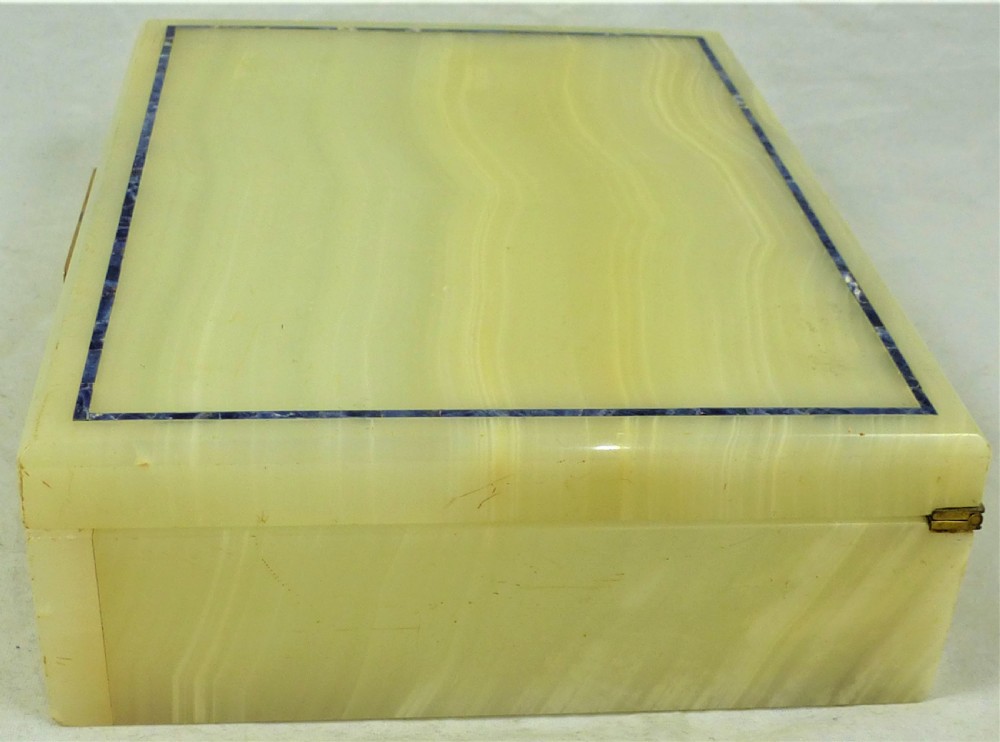 Henry Griffith Art Deco Onyx & Lapis Lazuli Box View III