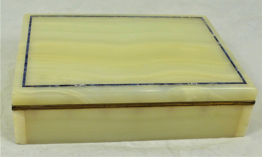 Henry Griffith Art Deco Onyx & Lapis Lazuli Box View IV