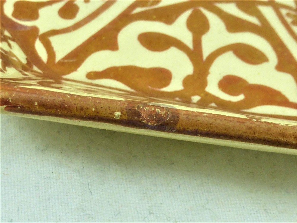 Late 19th Century Hispano Moresque Copper Lustre Saucer View III