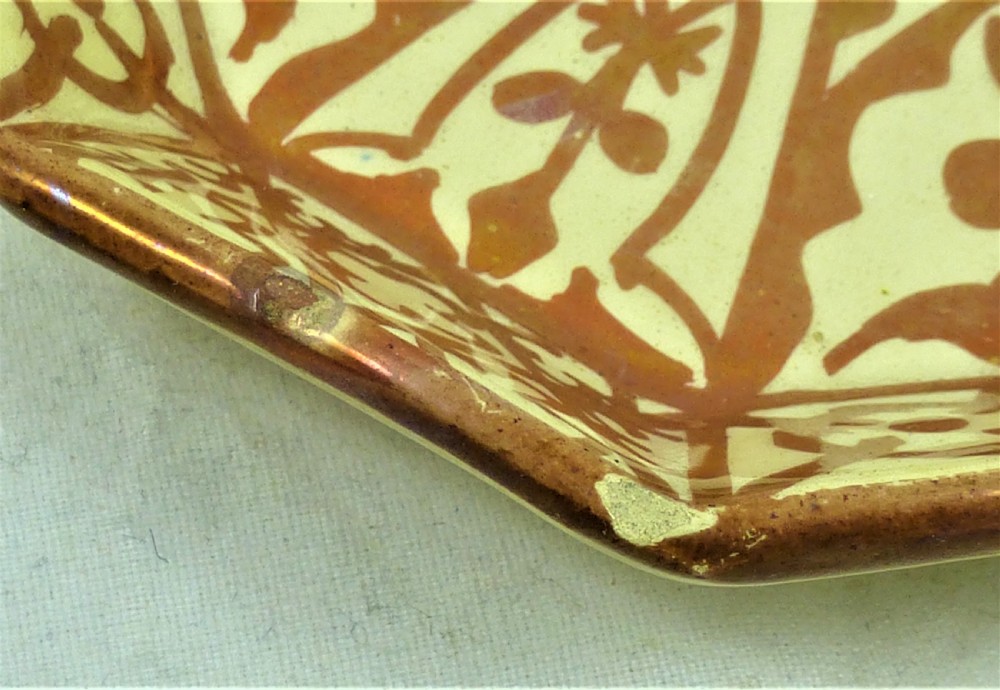 Late 19th Century Hispano Moresque Copper Lustre Saucer View V