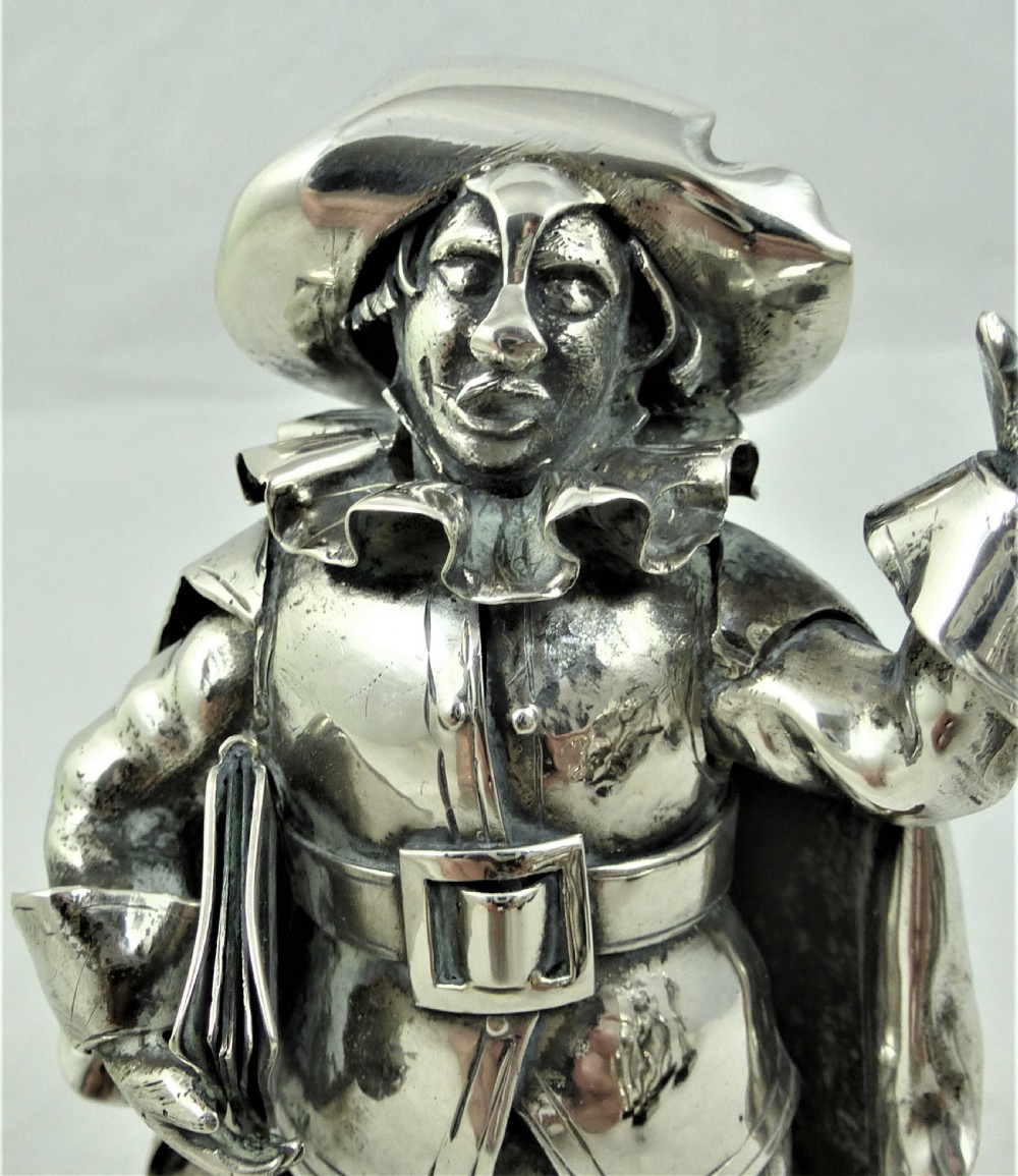 Set of Eight Italian Silver Figures From The Commedia dell'Arte View V