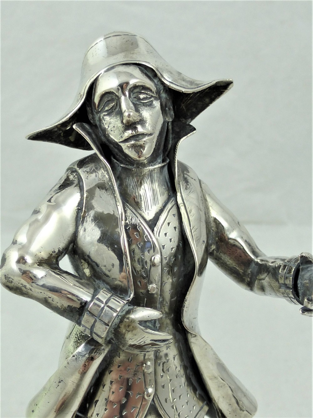 Set of Eight Italian Silver Figures From The Commedia dell'Arte View XIV