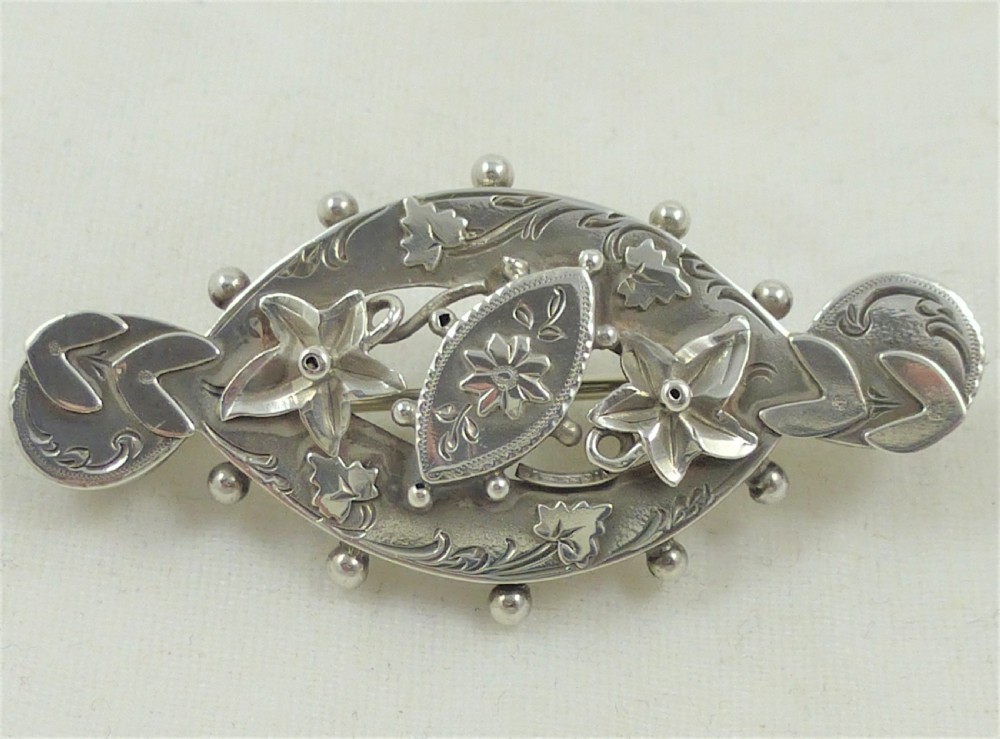 Late Victorian Silver Brooch
