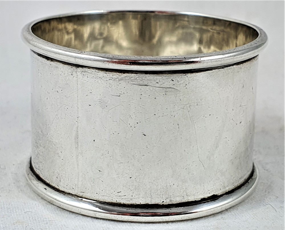 Edwardian Silver Napkin Ring, Sheffield 1902