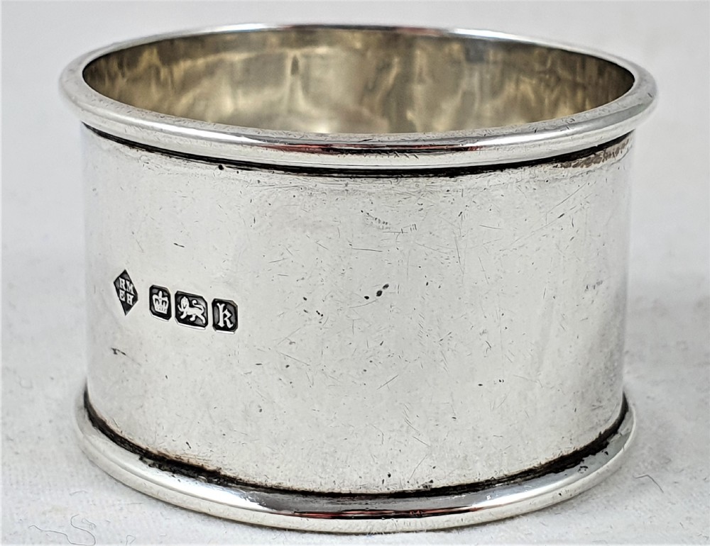 Edwardian Silver Napkin Ring, Sheffield 1902 View III