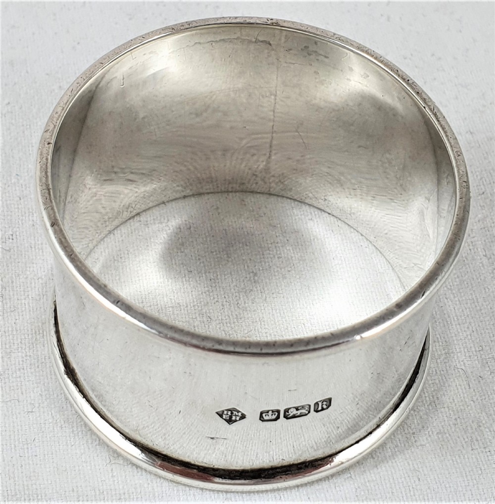 Edwardian Silver Napkin Ring, Sheffield 1902 View V