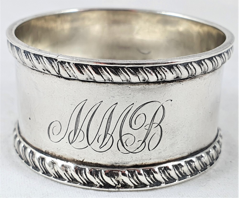 Sterling Silver Napkin Ring, Sanders & Mackenzie
