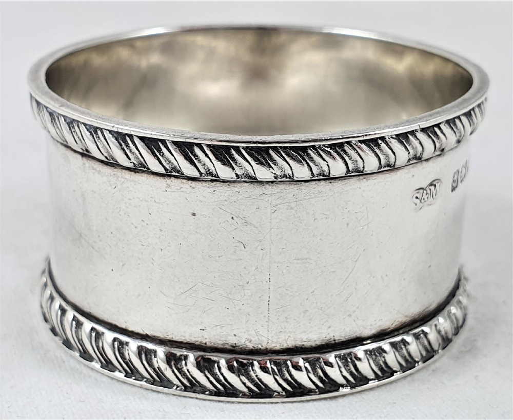 Sterling Silver Napkin Ring, Sanders & Mackenzie View II