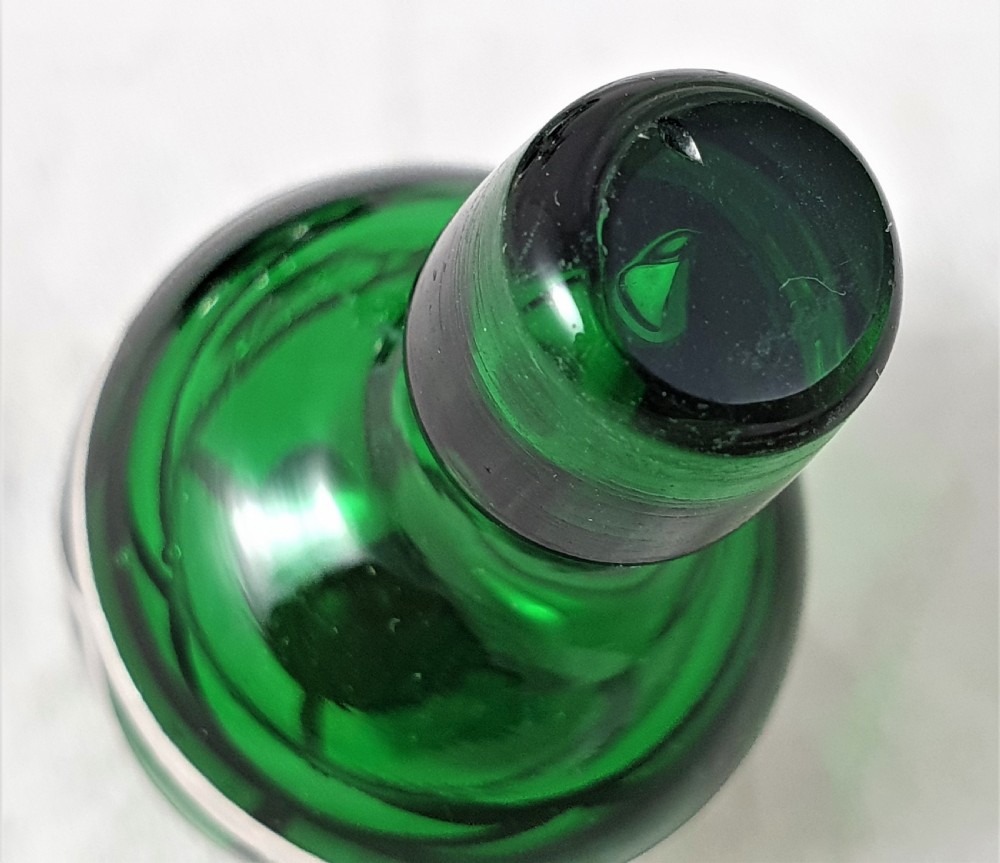 American Art Nouveau Glass & Silver Perfume Bottle View VI