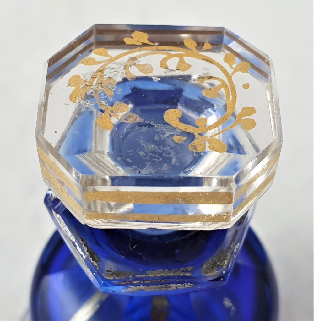19th Century Bohemian Glass Perfume Bottle View V