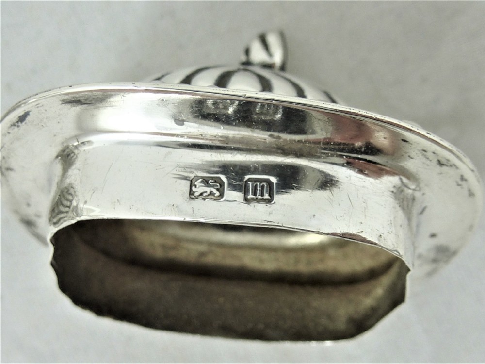 Matching George V Sterling Silver Pepperette & Mustard View IX