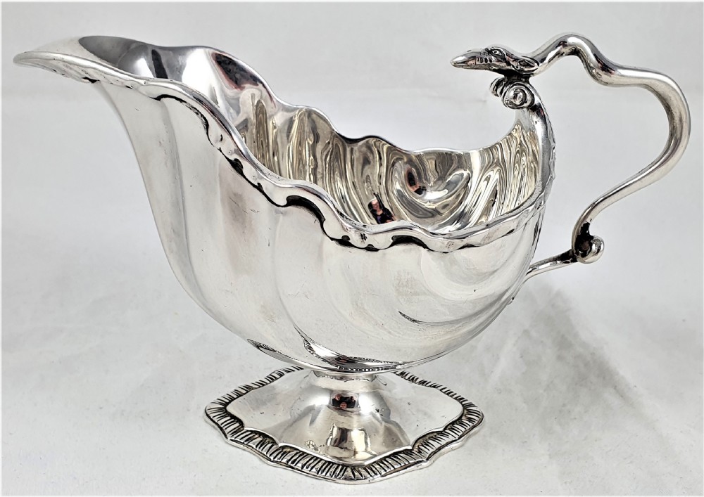Victorian Sterling Silver Sauce Boat by Charles Stuart Harris