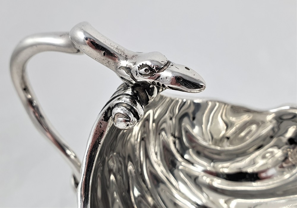 Victorian Sterling Silver Sauce Boat by Charles Stuart Harris View VII