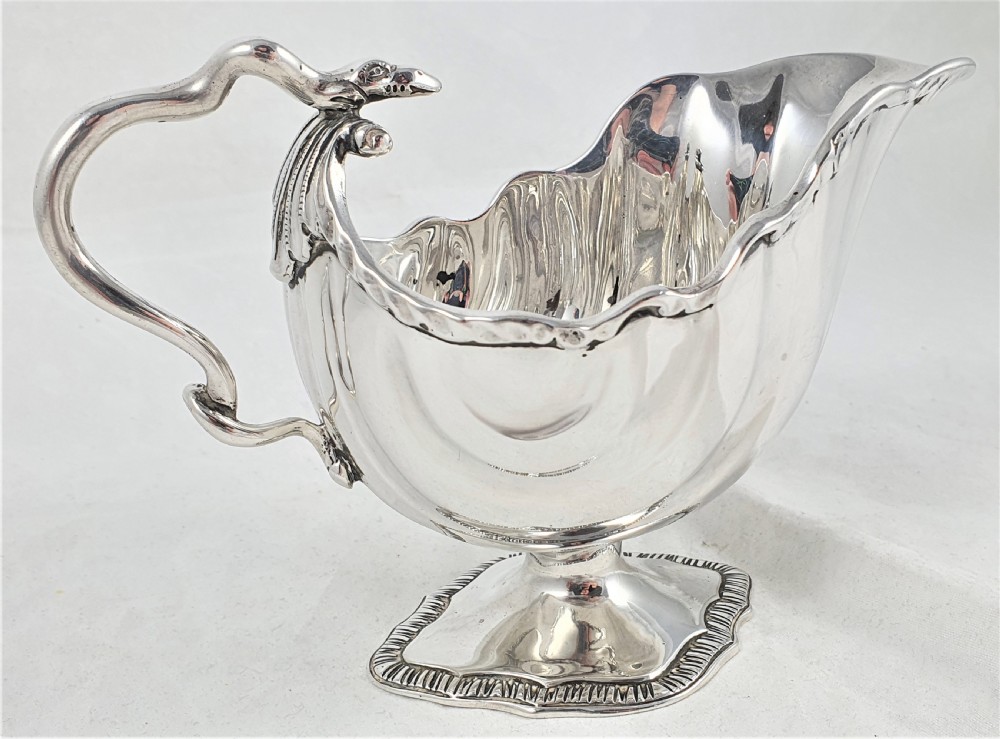 Victorian Sterling Silver Sauce Boat by Charles Stuart Harris View XXI