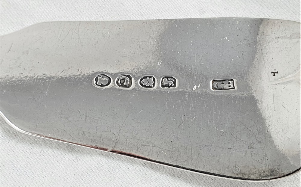 George IV Sterling Silver Fish Slice View IX