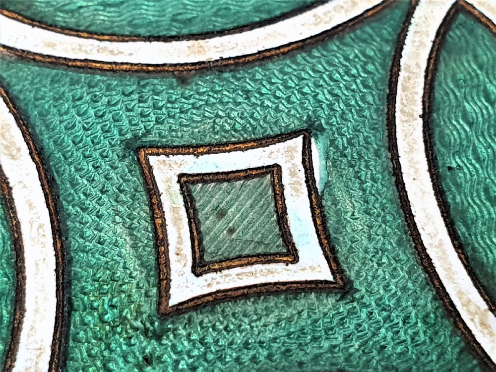 Guilloche Enamel and Gilt Brass Pill Box View IV