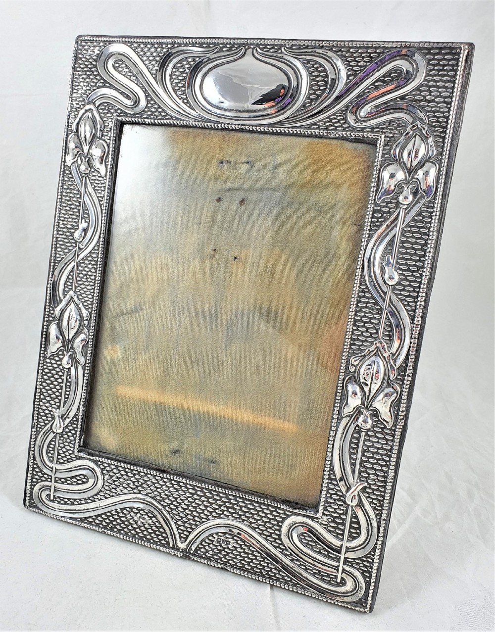 Edwardian Art Nouveau Silver Photograph Frame