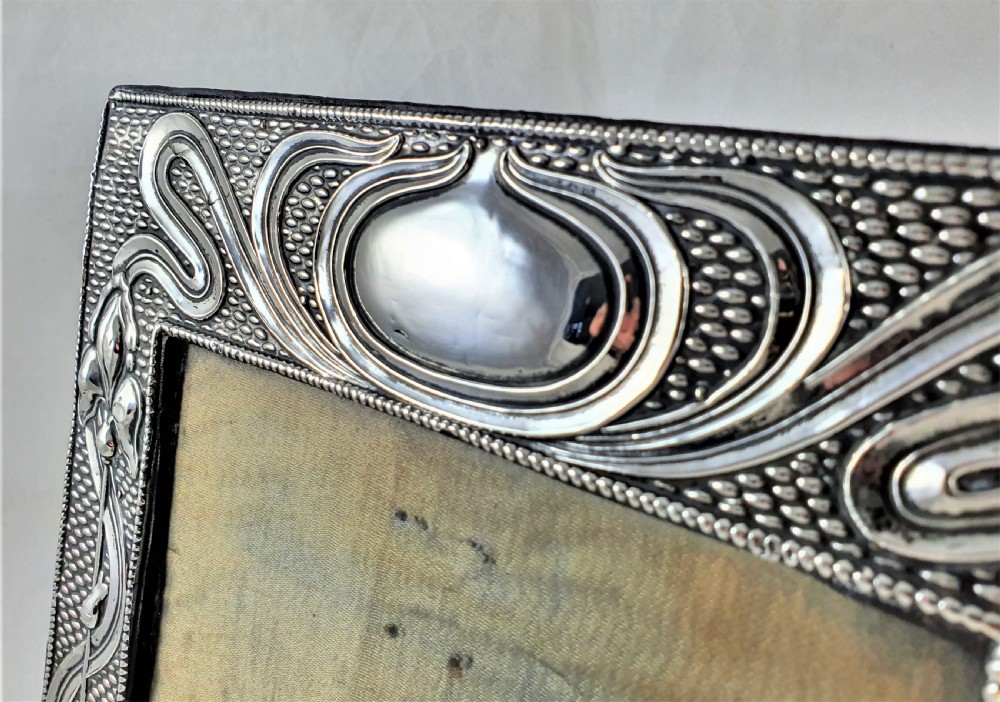 Edwardian Art Nouveau Silver Photograph Frame View II