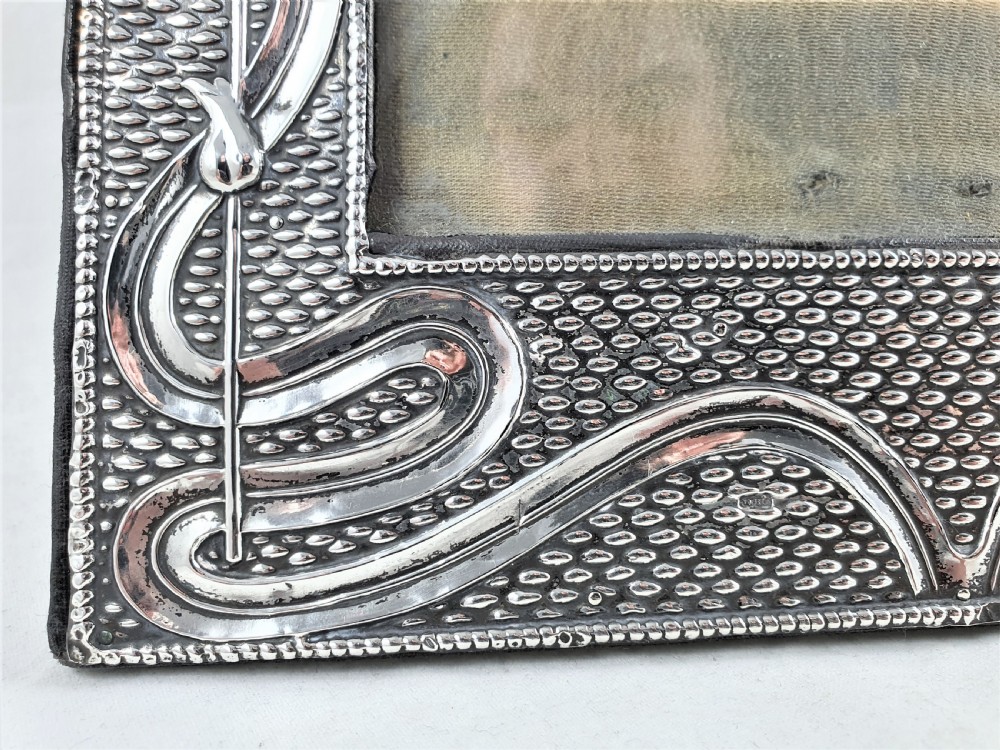 Edwardian Art Nouveau Silver Photograph Frame View V