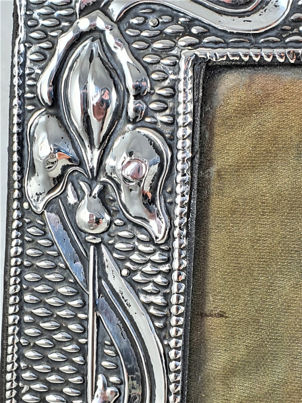 Edwardian Art Nouveau Silver Photograph Frame View X
