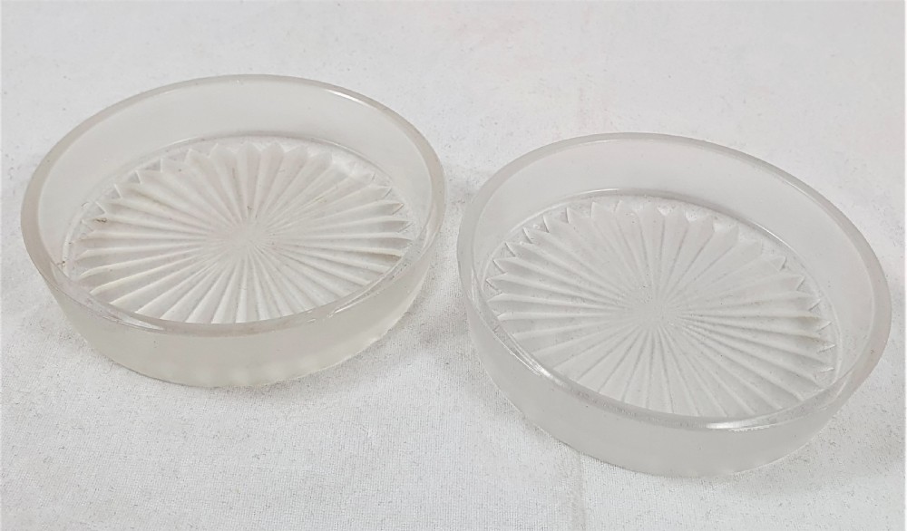 Pair of Art Deco Design Silver Butter Dishes View V