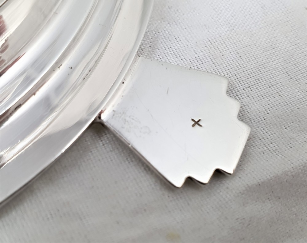 Pair of Art Deco Design Silver Butter Dishes View XII
