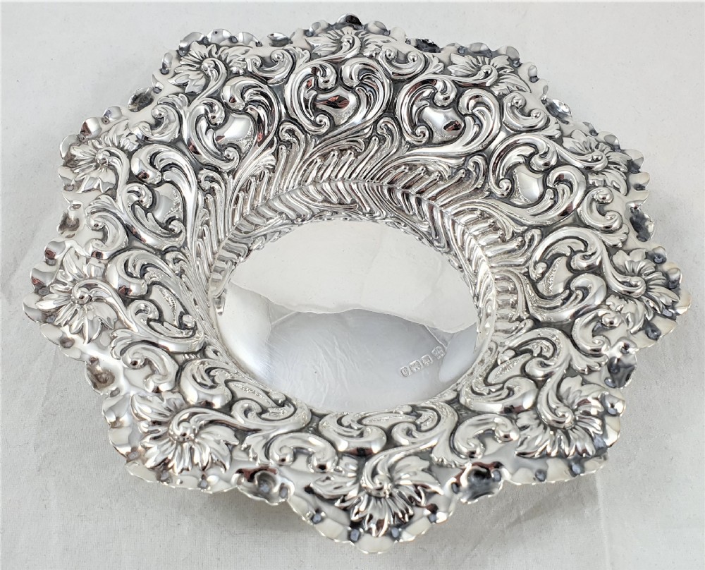 Victorian Hallmarked Silver Bon Bon Dish