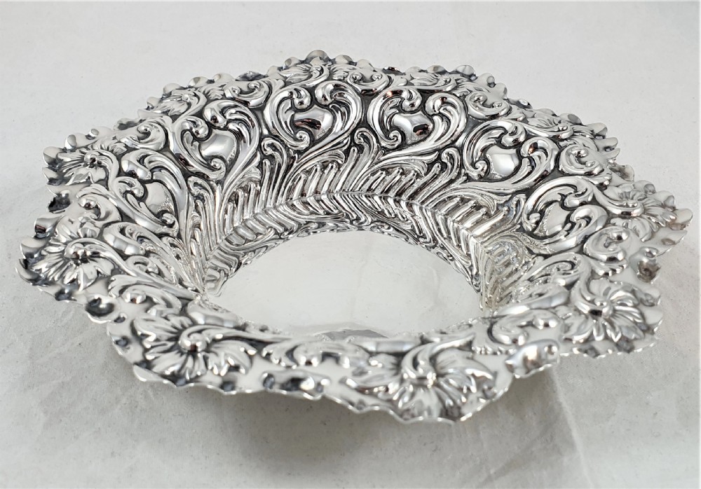 Victorian Hallmarked Silver Bon Bon Dish View II