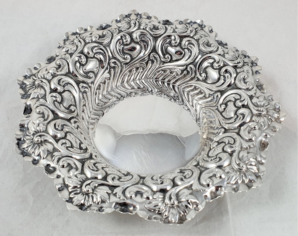 Victorian Hallmarked Silver Bon Bon Dish View III