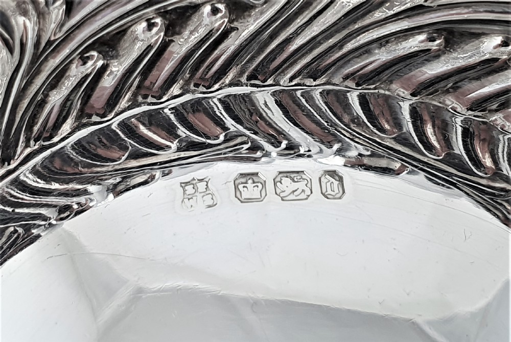 Victorian Hallmarked Silver Bon Bon Dish View IV