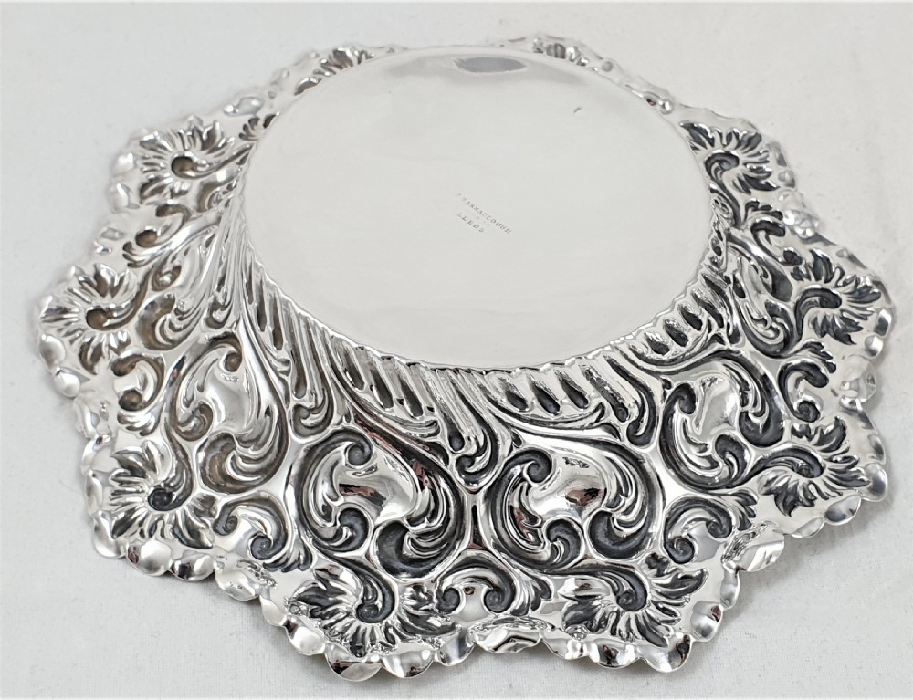 Victorian Hallmarked Silver Bon Bon Dish View VI