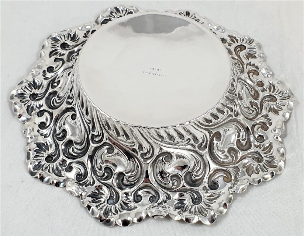 Victorian Hallmarked Silver Bon Bon Dish View VII