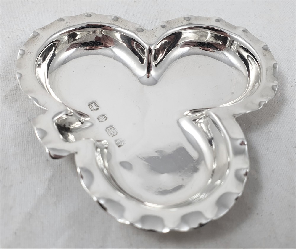 Set of Four Silver Playing Card Suit Dishes View XII