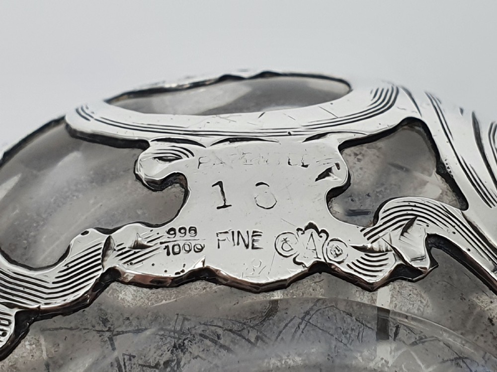 AMERICAN ALVIN MANUFACTURING CO SILVER OVERLAY PERFUME BOTTLE View IX