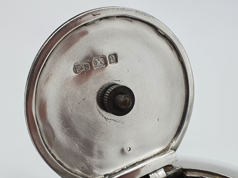 A George V Jubilee Edward & Sons Hallmarked Sterling Silver Bullet Teapot View VII