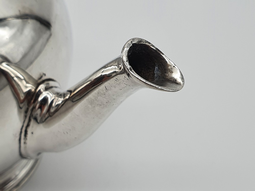 A George V Jubilee Edward & Sons Hallmarked Sterling Silver Bullet Teapot View VIII