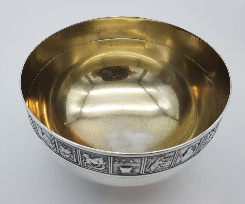 An American Sterling Silver Christening Bowl by Gorham View VIII