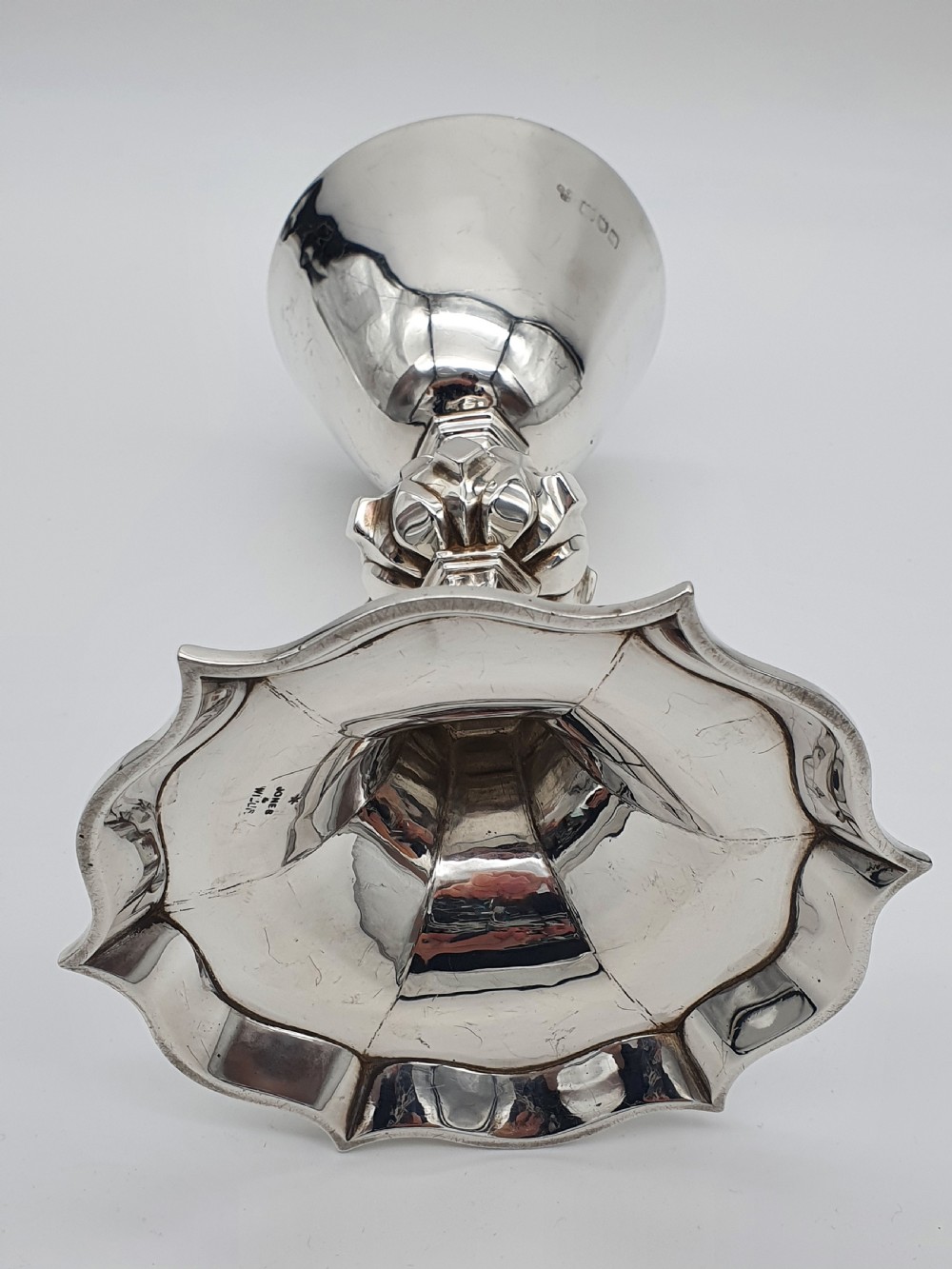 Edwardian Sterling Silver Ecclesiastical Chalice, Jones & Willis Ltd  View XV