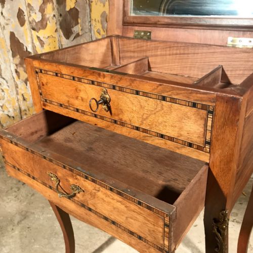 ENGLISH WALNUT MARQUETRY SIDE TABLE - ADDITIONAL PHOTO 2