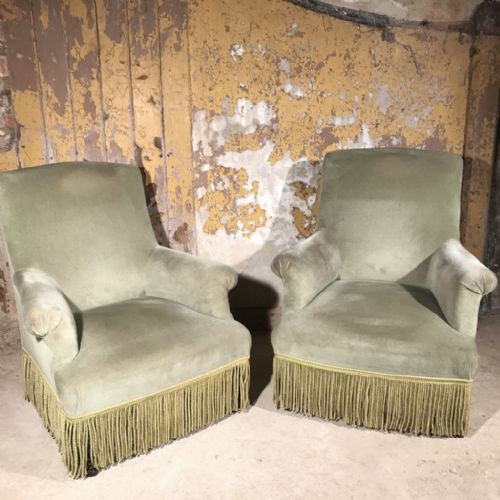 PAIR OF FRENCH ARMCHAIRS OR FAUTEUIL - ADDITIONAL PHOTO 1