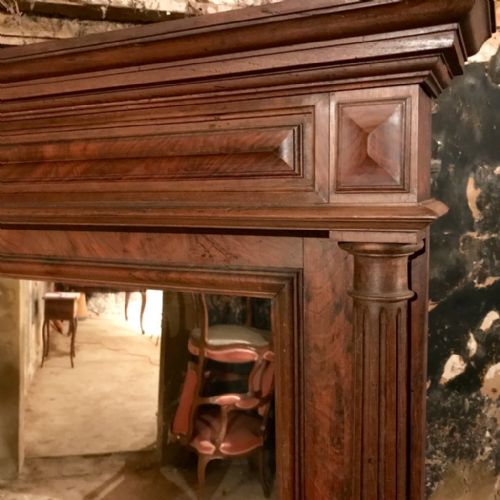 IMPRESSIVE LARGE FRENCH OVERMANTLE MIRROR - ADDITIONAL PHOTO 2