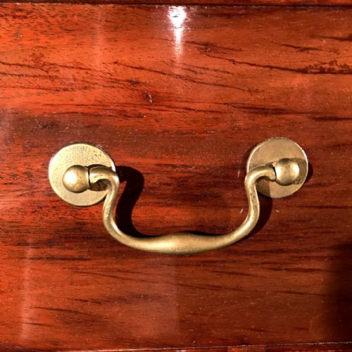GEORGIAN MAHOGANY CHEST ON CHEST WITH SLIDE - ADDITIONAL PHOTO 8