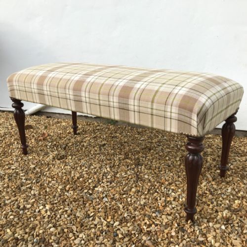 victorian long stool - CATEGORY: ANTIQUE STOOLS - DATED VICTORIAN