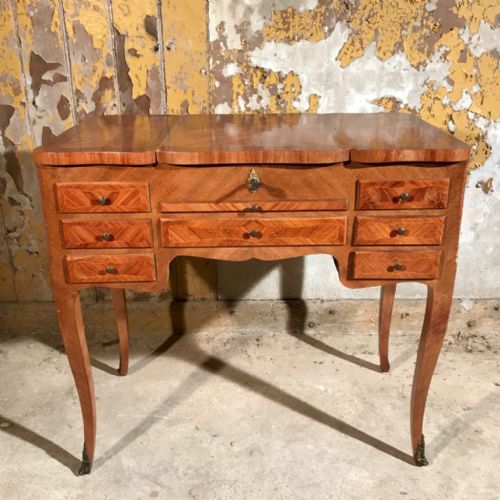 FRENCH WALNUT LIFT TOP DRESSING TABLE - ADDITIONAL PHOTO 1